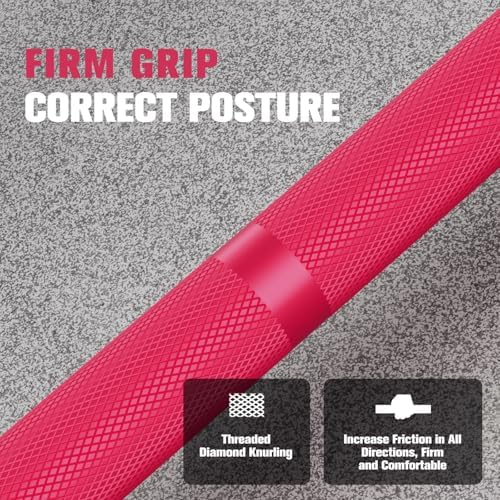 RitFit 7FT Olympic Barbell for Strength and Weightlifting Training - 2 Inch Olympic Bar for Squat, Deadlift, Bench Press