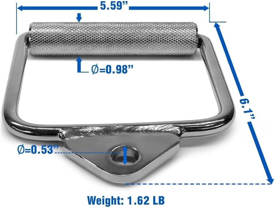 Yes4All Cable Machine Attachment, Double D Handle & Tricep Rope Cable Attachment, Gym Weight Machine Accessories Load 88