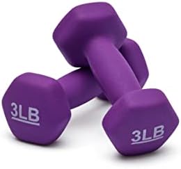 Amazon Basics Neoprene Dumbbell Hand Weights for Home Workout and Fitness Enthusiasts | Amazon Basics Neoprene Dumbbell