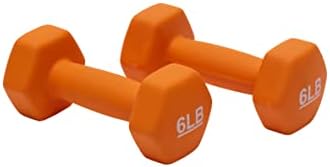 Amazon Basics Neoprene Dumbbell Hand Weights for Home Workout and Fitness Enthusiasts | Amazon Basics Neoprene Dumbbell
