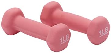 Amazon Basics Neoprene Dumbbell Hand Weights for Home Workout and Fitness Enthusiasts | Amazon Basics Neoprene Dumbbell