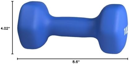 Amazon Basics Neoprene Dumbbell Hand Weights for Home Workout and Fitness Enthusiasts | Amazon Basics Neoprene Dumbbell