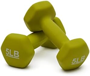 Amazon Basics Neoprene Dumbbell Hand Weights for Home Workout and Fitness Enthusiasts | Amazon Basics Neoprene Dumbbell