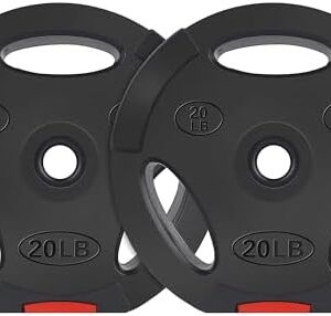 Fitvids Vinyl Standard 1-Inch Plate Weight Plate Set for Strength Training and Weightlifting Users Looking for Reliable