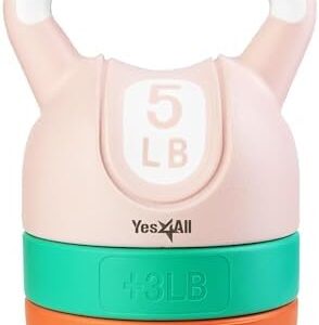Yes4All Adjustable Kettlebell Set for Strength Training Fitness Enthusiasts | Yes4All Adjustable Kettlebell Set with Ve