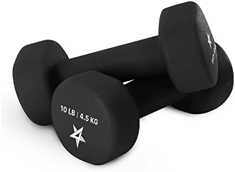 Yes4All Neoprene Coated Dumbbell Hand Weights - Multiple Weight Options for Home Workouts | Yes4All Anti-Slip Neoprene