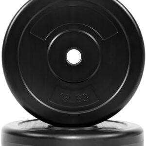 Fitvids Vinyl Standard 1-Inch Plate Weight Plate for Fitness Enthusiasts at the Gym or Home Workout