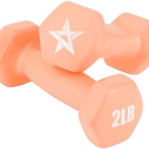 Yes4All Vinyl Hexagon Dumbbells - Home Gym Dumbbells Set for Fitness Enthusiasts (2-15 lbs Weight Options) Yes4All Vin