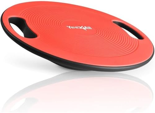 Upgraded Wobble Balance Board for Home Gym and Physical Therapy | Stability Board by Yes4All, Perfect for Standing Desk