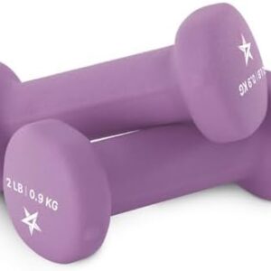 Yes4All Neoprene Coated Dumbbell Hand Weights - Multiple Weight Options for Home Workouts | Yes4All Anti-Slip Neoprene