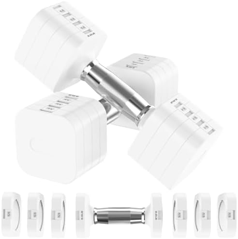 4 Levels Adjustable Dumbbells Set Full Body Workout Dumbbells Home Gym Adjustable Weights