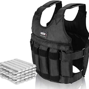 Adjustable Weighted Vest for Men and Women: Strength Training with Included Weights for Workout and Exercise | Men's an