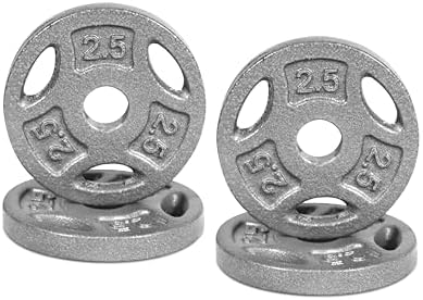 Standard CAP Barbell 1-Inch Grip Weight Plates for Home Gym Enthusiasts | CAP Barbell 1-Inch Grip Weight Plates with Du