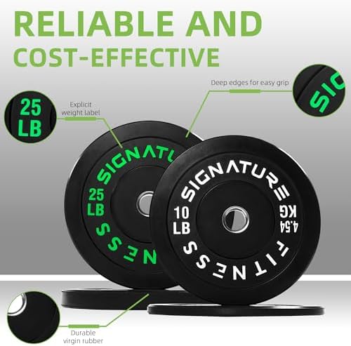 Fitvids Olympic Bumper Plates Set for Strength Training & Weightlifting, Paris Design, Multiple Options Fitvids Olympic