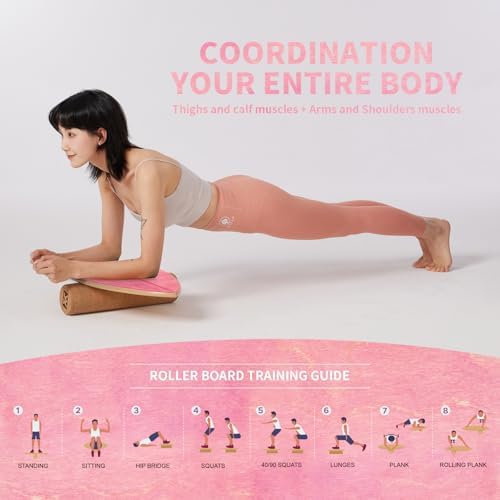 XCMAN Surf Balance Board Trainer for Adults and Kids - Non Slip Surface|Balance Board for Surfing,Snowboarding,Skateboar