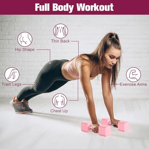 4 Levels Adjustable Dumbbells Set Full Body Workout Dumbbells Home Gym Adjustable Weights