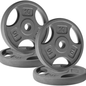 Yes4All Standard 1-Inch Grip Cast Iron Weight Plates for Strength Training and Muscle Toning | Yes4All 1-Inch Grip Cast