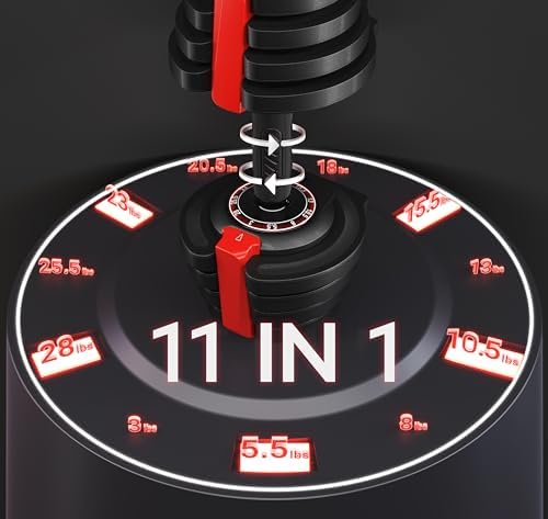 Yaheetech Adjustable Dumbbell Set for Men/Women Home Gym Strength Training Equipment Yaheetech Adjustable Dumbbells Fast