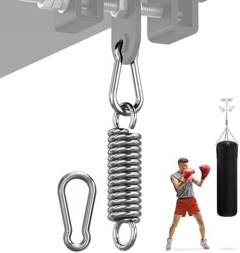 Yes4All Punching Bag Hanger, Heavy Bag Spring 555 LB Capacity, Indoor & Outdoor Mounting, Strong & Durable for Boxing Ba