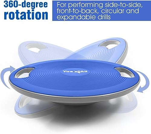 Upgraded Wobble Balance Board for Home Gym and Physical Therapy | Stability Board by Yes4All, Perfect for Standing Desk