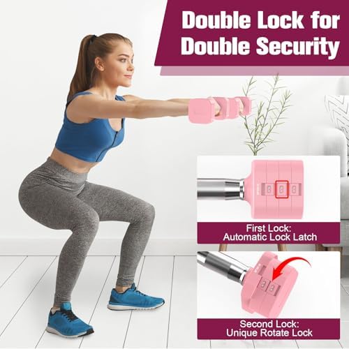 4 Levels Adjustable Dumbbells Set Full Body Workout Dumbbells Home Gym Adjustable Weights