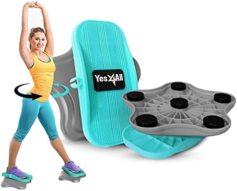 Yes4All 15 inch XXL Ab Twister Board for Full Body Toning Workout, Noise-Free Twisting Stepper, Aerobic Exercise, 2pcs i