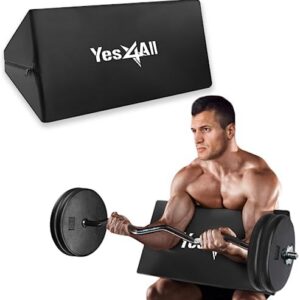 Yes4All Foam Preacher Curl Pad - Arms, Biceps and Triceps, Home Gym, Space-Saving Design, Easy to Use