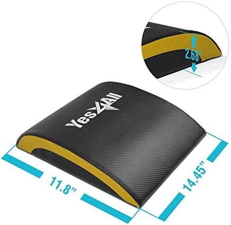 Yes4All Abdominal Exercise Pads for Home Gym Core Training & Back Stretching Sit Up Mat Foldable Ab Workout Equipment