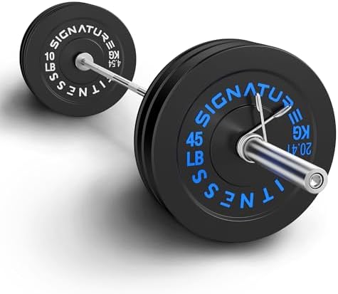 Fitvids Olympic Bumper Plates Set for Strength Training & Weightlifting, Paris Design, Multiple Options Fitvids Olympic