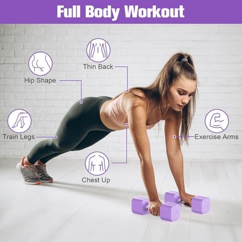 4 Levels Adjustable Dumbbells Set Full Body Workout Dumbbells Home Gym Adjustable Weights