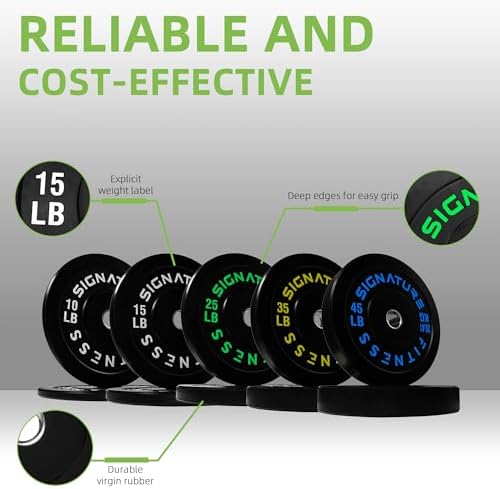 Fitvids Olympic Bumper Plates Set for Strength Training & Weightlifting, Paris Design, Multiple Options Fitvids Olympic