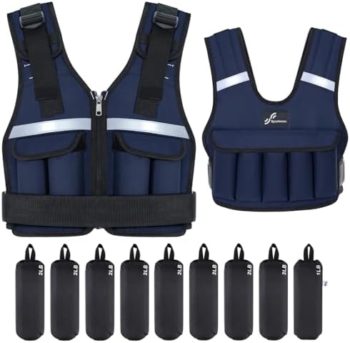 Sportneer Adjustable Weighted Vest for Walking and Running | Sportneer Washable Weight Vest for Women and Men | Sportne