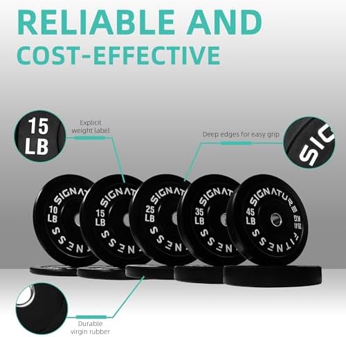 Fitvids Olympic Bumper Plates Set for Strength Training & Weightlifting, Paris Design, Multiple Options Fitvids Olympic
