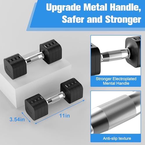 4 Levels Adjustable Dumbbells Set Full Body Workout Dumbbells Home Gym Adjustable Weights