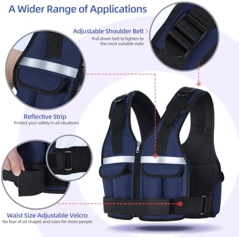 Sportneer Adjustable Weighted Vest for Walking and Running | Sportneer Washable Weight Vest for Women and Men | Sportne