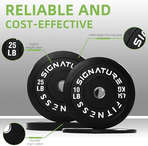 Fitvids Olympic Bumper Plates Set for Strength Training & Weightlifting, Paris Design, Multiple Options Fitvids Olympic