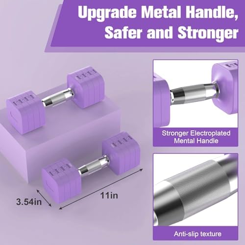 4 Levels Adjustable Dumbbells Set Full Body Workout Dumbbells Home Gym Adjustable Weights