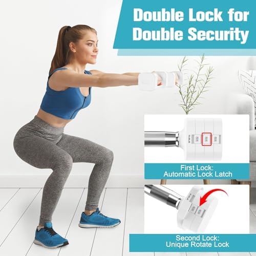 4 Levels Adjustable Dumbbells Set Full Body Workout Dumbbells Home Gym Adjustable Weights