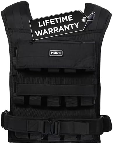 MVRK Weighted Vest for Men | 80lbs - Adjustable Weight Vest with Iron Weights - Heavy Duty Workout Vest for Functional T