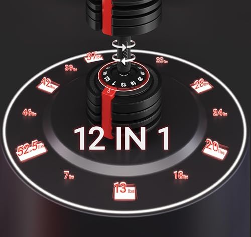 Yaheetech Adjustable Dumbbell Set for Men/Women Home Gym Strength Training Equipment Yaheetech Adjustable Dumbbells Fast