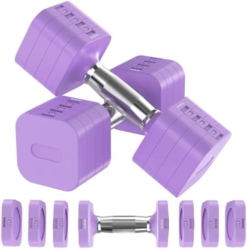 4 Levels Adjustable Dumbbells Set Full Body Workout Dumbbells Home Gym Adjustable Weights