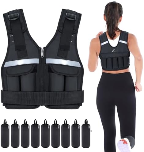 Sportneer Adjustable Weighted Vest for Walking and Running | Sportneer Washable Weight Vest for Women and Men | Sportne