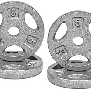 Standard CAP Barbell 1-Inch Grip Weight Plates for Home Gym Enthusiasts | CAP Barbell 1-Inch Grip Weight Plates with Du