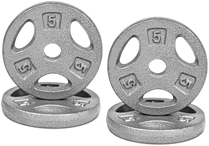 Standard CAP Barbell 1-Inch Grip Weight Plates for Home Gym Enthusiasts | CAP Barbell 1-Inch Grip Weight Plates with Du