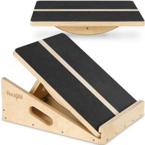 Professional Yes4All Incline Board for Calf Stretching and Squat Exercise | Yes4All Slant Board - Anti-Slip Surface Squ