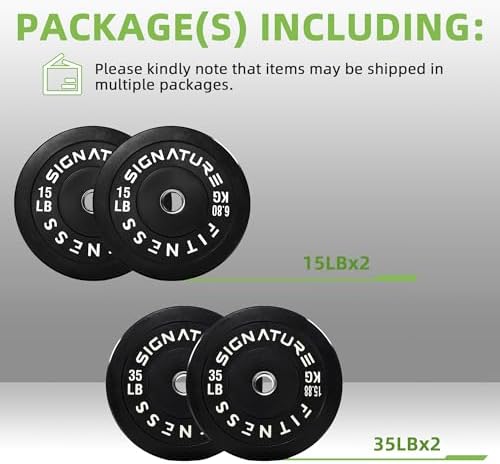 Fitvids Olympic Bumper Plates Set for Strength Training & Weightlifting, Paris Design, Multiple Options Fitvids Olympic