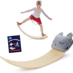 Battat Education Wooden Balance Board for Toddlers - Durable Wood Construction - Active Play for 3+ Years Battat Educa