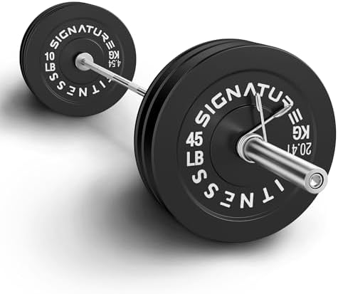 Fitvids Olympic Bumper Plates Set for Strength Training & Weightlifting, Paris Design, Multiple Options Fitvids Olympic