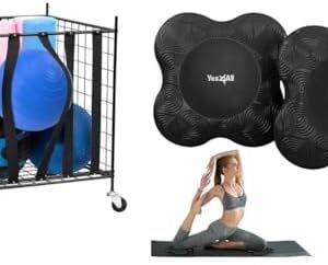 Yes4All Rolling Ball Cart Storage with Lockable Wheels Yes4All Toy Balls Bin for Outdoor Indoor Use Yes4All Sports Equip