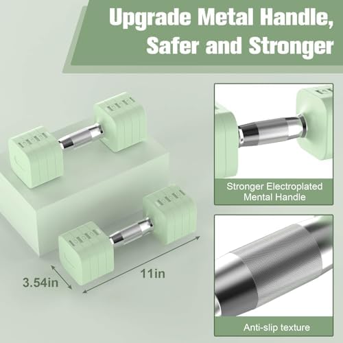 4 Levels Adjustable Dumbbells Set Full Body Workout Dumbbells Home Gym Adjustable Weights